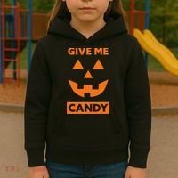 Give Me Candy Jack O Lantern Pumpkin Halloween Kids Hoodie thumb 3