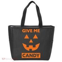 Give Me Candy Jack O Lantern Pumpkin Halloween Tote Bag thumb 0