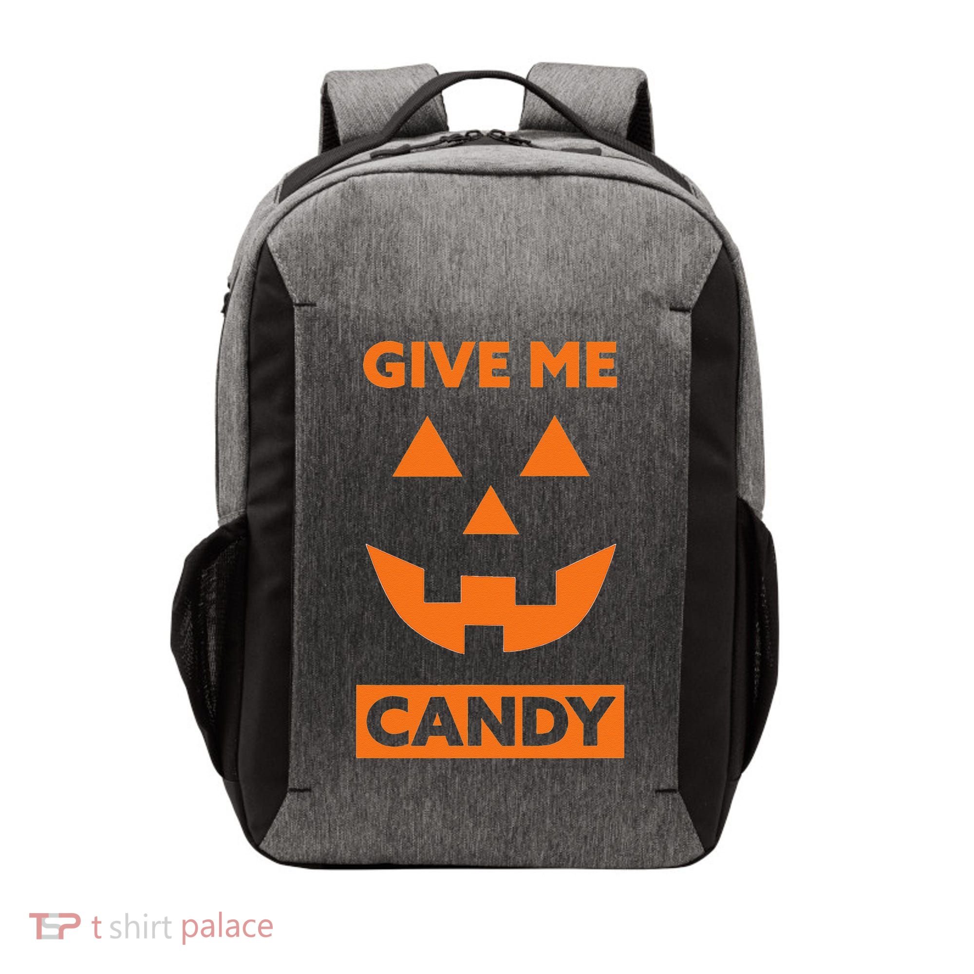 Give Me Candy Jack O Lantern Pumpkin Halloween Vector Backpack