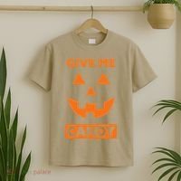 Give Me Candy Jack O Lantern Pumpkin Halloween T-Shirt thumb 2