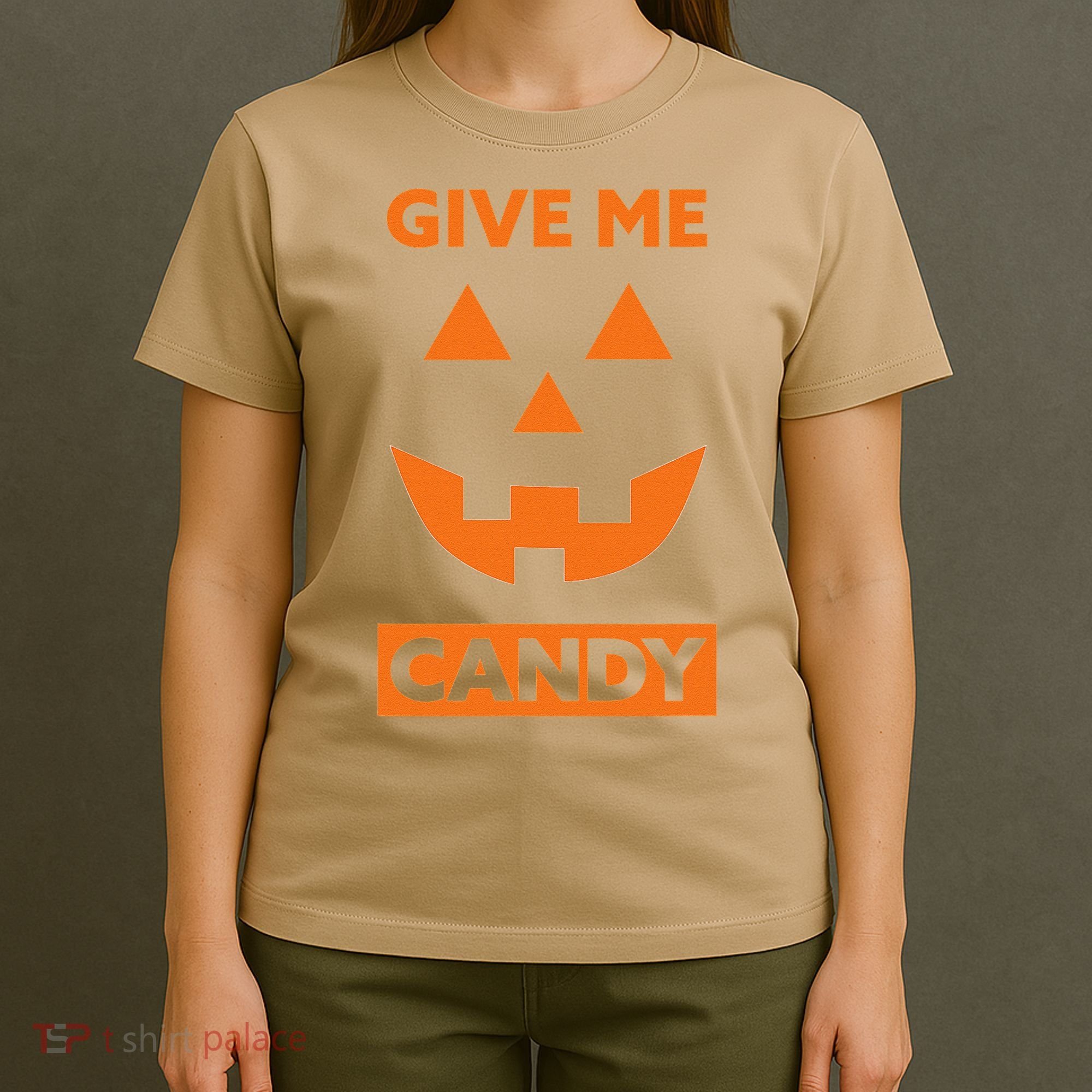 Give Me Candy Jack O Lantern Pumpkin Halloween T-Shirt