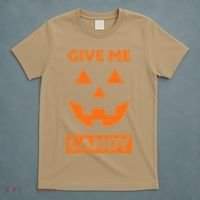 Give Me Candy Jack O Lantern Pumpkin Halloween T-Shirt thumb 5