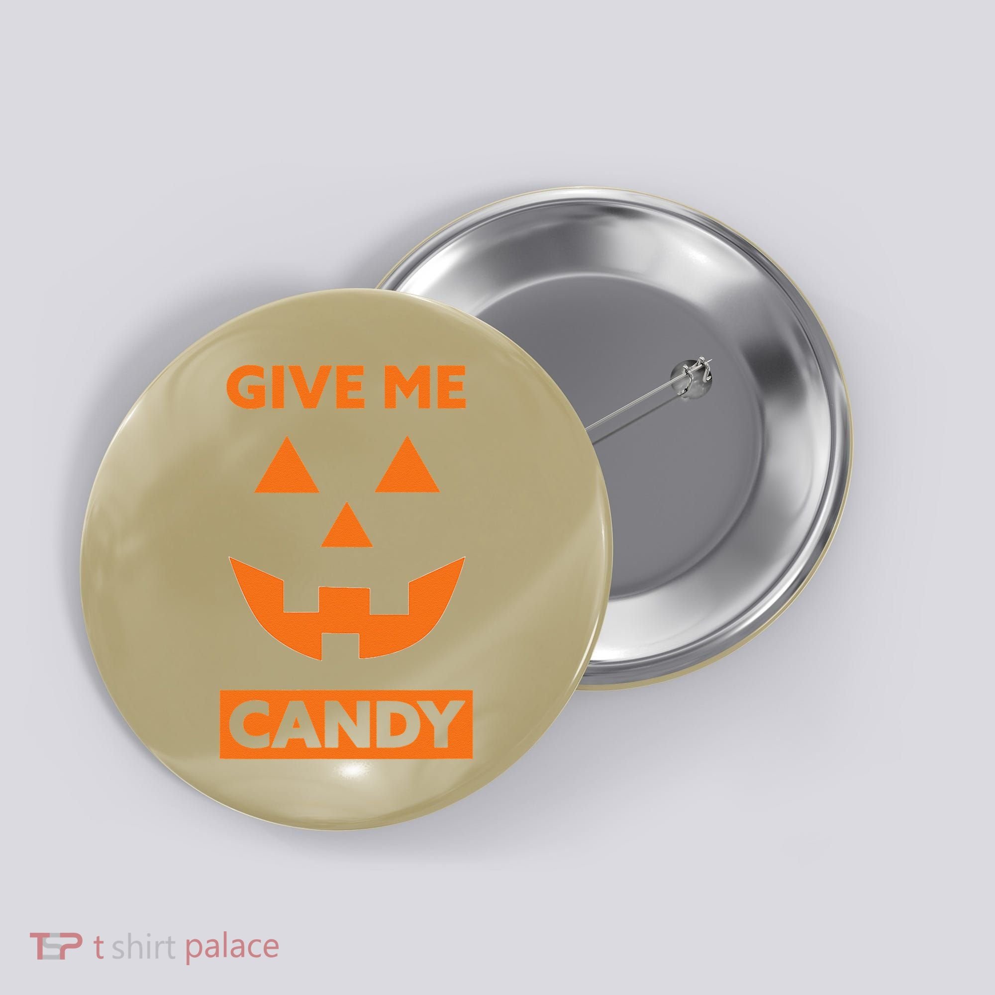 Give Me Candy Jack O Lantern Pumpkin Halloween Button