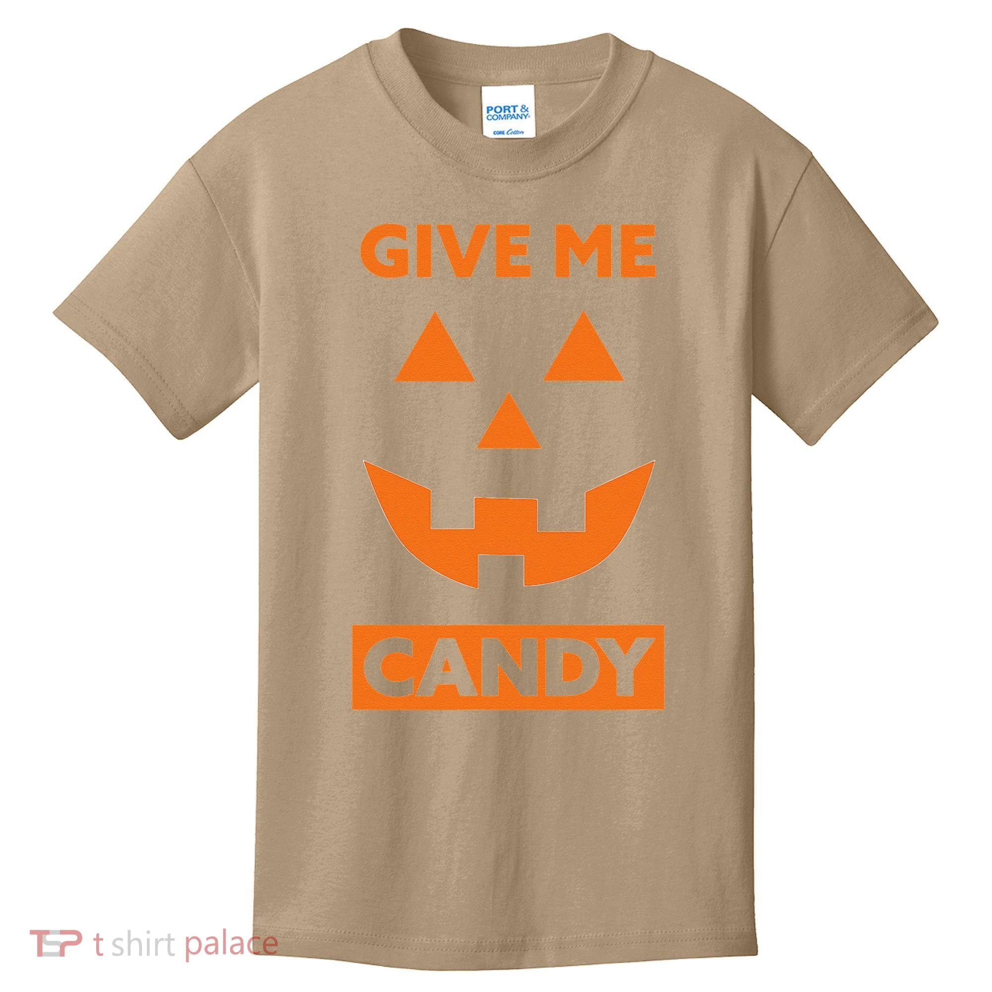 Give Me Candy Jack O Lantern Pumpkin Halloween Kids T-Shirt