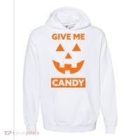 Give Me Candy Jack O Lantern Pumpkin Halloween Comfort Colors Garment-Dyed Hooded Sweatshirt thumb 0
