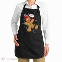 Gingerbread Man Cookie XMas Oh Snap Funny Cute Christmas Apron thumb 2