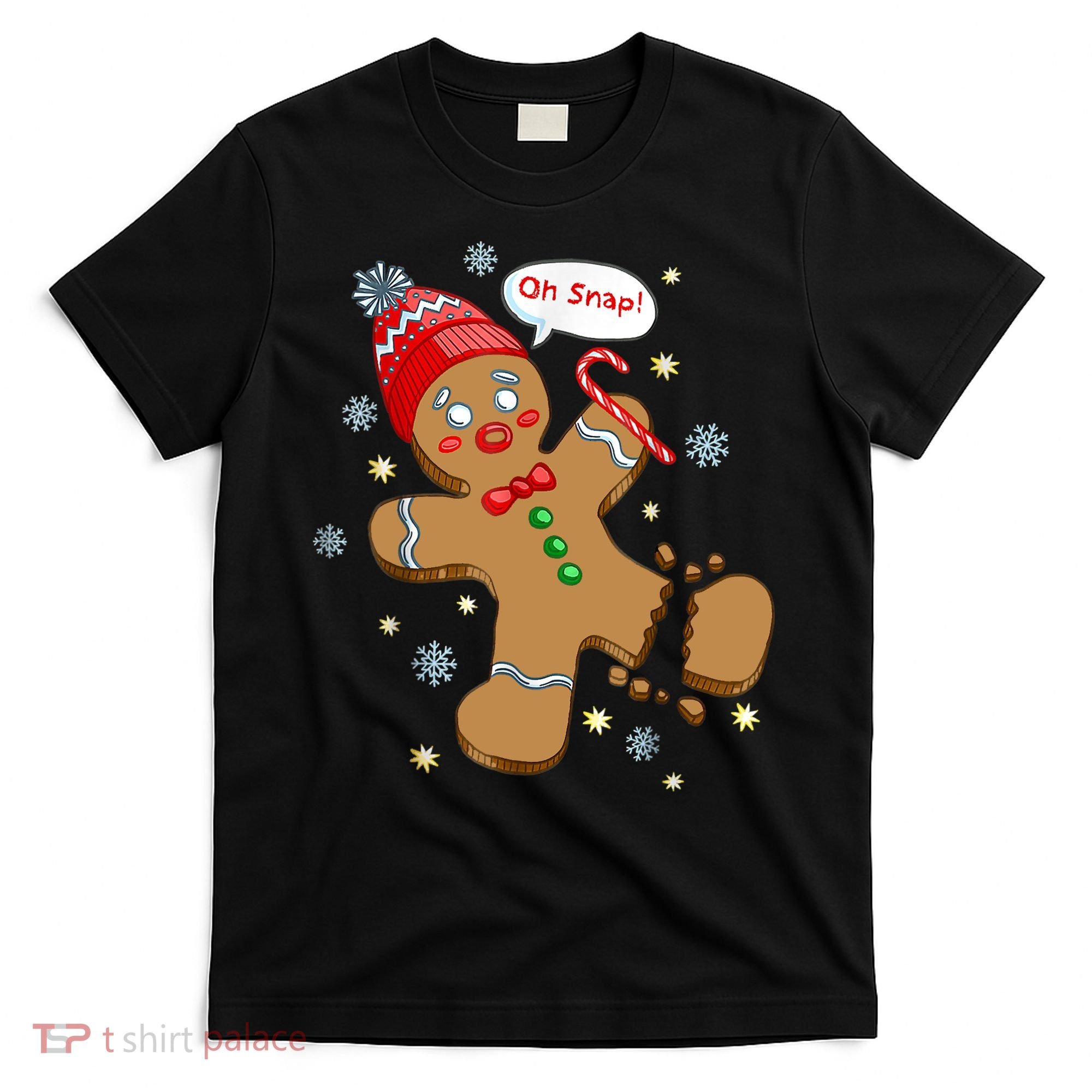 Gingerbread Man Cookie XMas Oh Snap Funny Cute Christmas T-Shirt