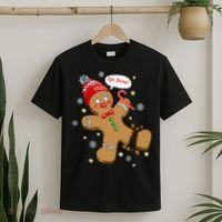 Gingerbread Man Cookie XMas Oh Snap Funny Cute Christmas T-Shirt thumb 2
