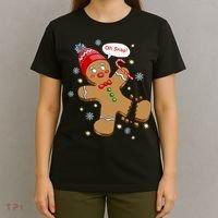 Gingerbread Man Cookie XMas Oh Snap Funny Cute Christmas T-Shirt thumb 4