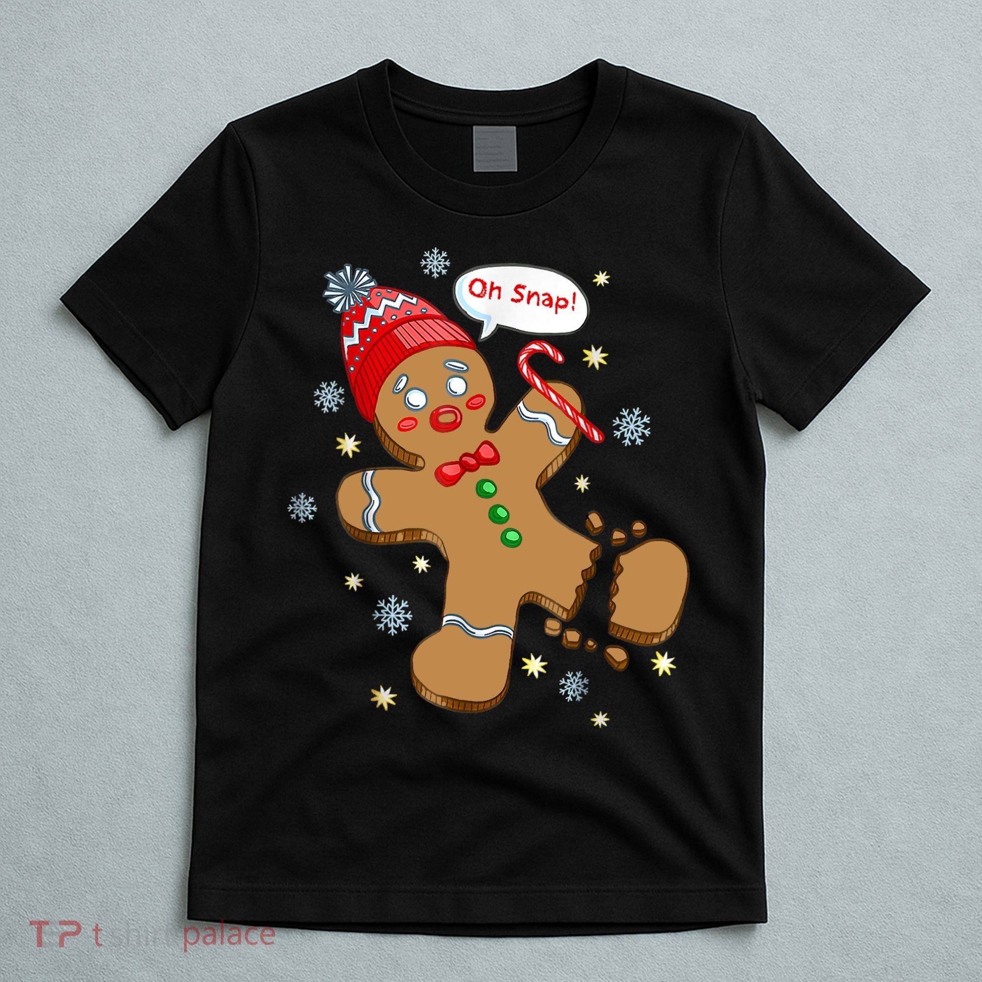 Gingerbread Man Cookie XMas Oh Snap Funny Cute Christmas T-Shirt