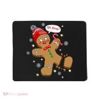 Gingerbread Man Cookie XMas Oh Snap Funny Cute Christmas Mousepad thumb 0