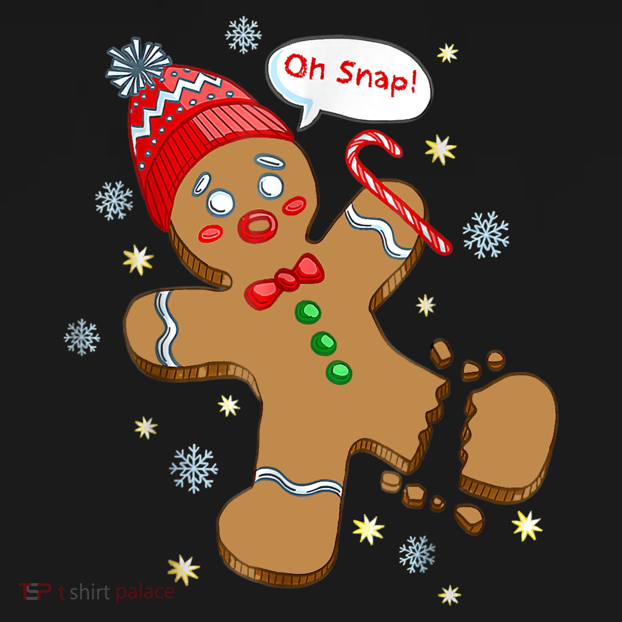Gingerbread Man Cookie XMas Oh Snap Funny Cute Christmas Ornament