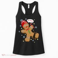 Gingerbread Man Cookie XMas Oh Snap Funny Cute Christmas Women's Tank Top thumb 0