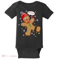 Gingerbread Man Cookie XMas Oh Snap Funny Cute Christmas Baby Bodysuit thumb 0