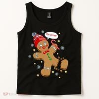 Gingerbread Man Cookie XMas Oh Snap Funny Cute Christmas Tank Top thumb 2