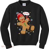 Gingerbread Man Cookie XMas Oh Snap Funny Cute Christmas Kids Sweatshirt thumb 0