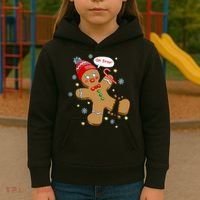 Gingerbread Man Cookie XMas Oh Snap Funny Cute Christmas Kids Hoodie thumb 3