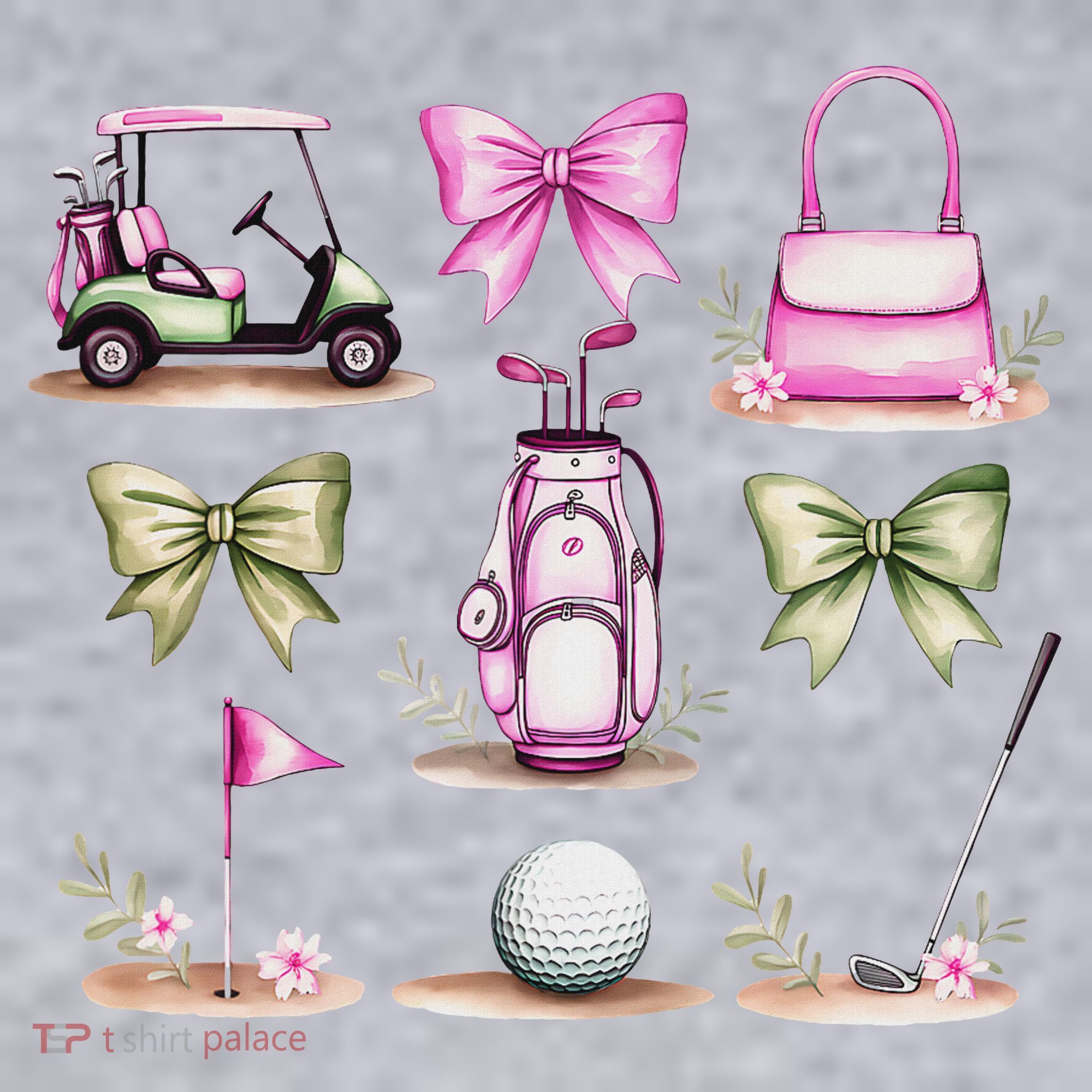 Golf Mom Coquette Bow Golfer Golf Lovers Golf Player Mom Women's Sweatshirt