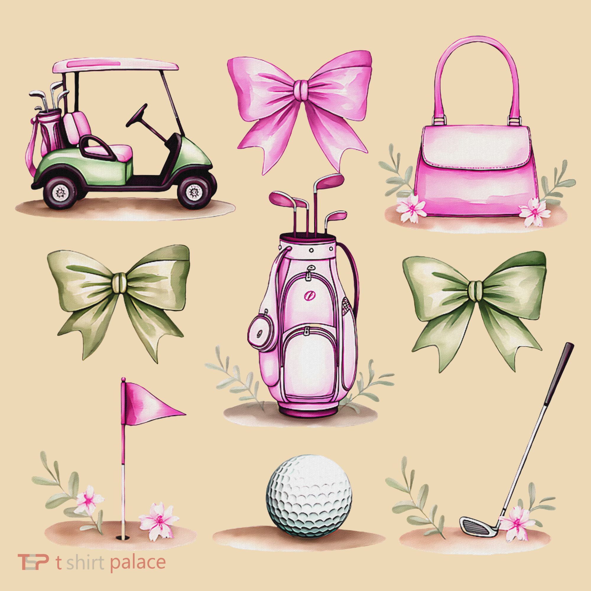Golf Mom Coquette Bow Golfer Golf Lovers Golf Player Mom Tote Bag