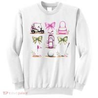 Golf Mom Coquette Bow Golfer Golf Lovers Golf Player Mom Sweatshirt thumb 0
