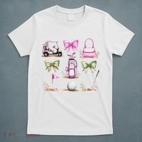 Golf Mom Coquette Bow Golfer Golf Lovers Golf Player Mom T-Shirt thumb 5