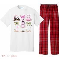 Golf Mom Coquette Bow Golfer Golf Lovers Golf Player Mom Pajama Set thumb 0