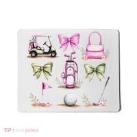 Golf Mom Coquette Bow Golfer Golf Lovers Golf Player Mom Mousepad thumb 0