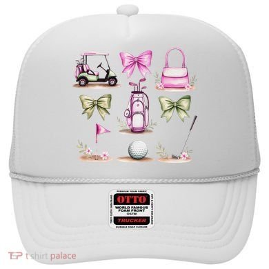 Golf Mom Coquette Bow Golfer Golf Lovers Golf Player Mom Hat