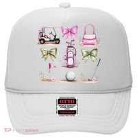 Golf Mom Coquette Bow Golfer Golf Lovers Golf Player Mom Hat thumb 0