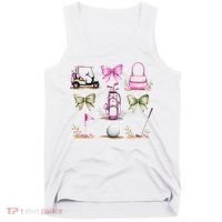 Golf Mom Coquette Bow Golfer Golf Lovers Golf Player Mom Tank Top thumb 0