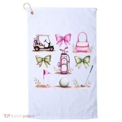 Golf Mom Coquette Bow Golfer Golf Lovers Golf Player Mom Golf Towel
