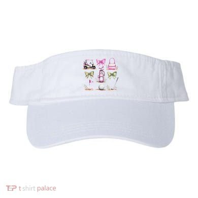 Golf Mom Coquette Bow Golfer Golf Lovers Golf Player Mom Visor
