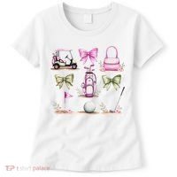 Golf Mom Coquette Bow Golfer Golf Lovers Golf Player Mom Women's T-Shirt thumb 0