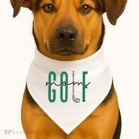 Golf Mom Crewneck Mothers Day Master Golf Women USA-Made Doggie Bandana thumb 1