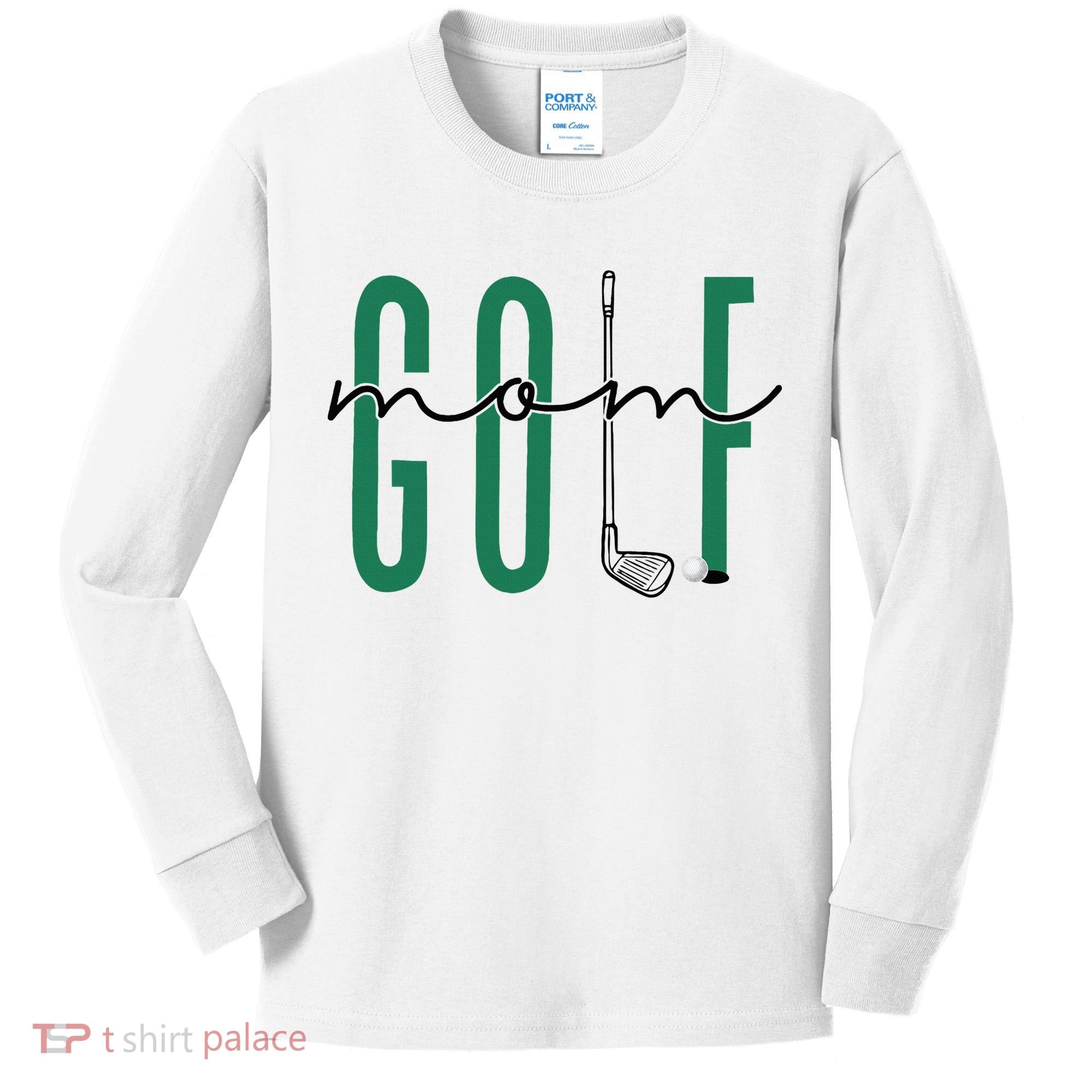 Golf Mom Crewneck Mothers Day Master Golf Women Kids Long Sleeve Shirt