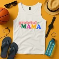 Grateful Mama Cute Mother's Day Gift Tank Top thumb 4