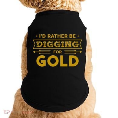 Gold Miner Digger Prospecting Treasure Hunting Doggie Tank