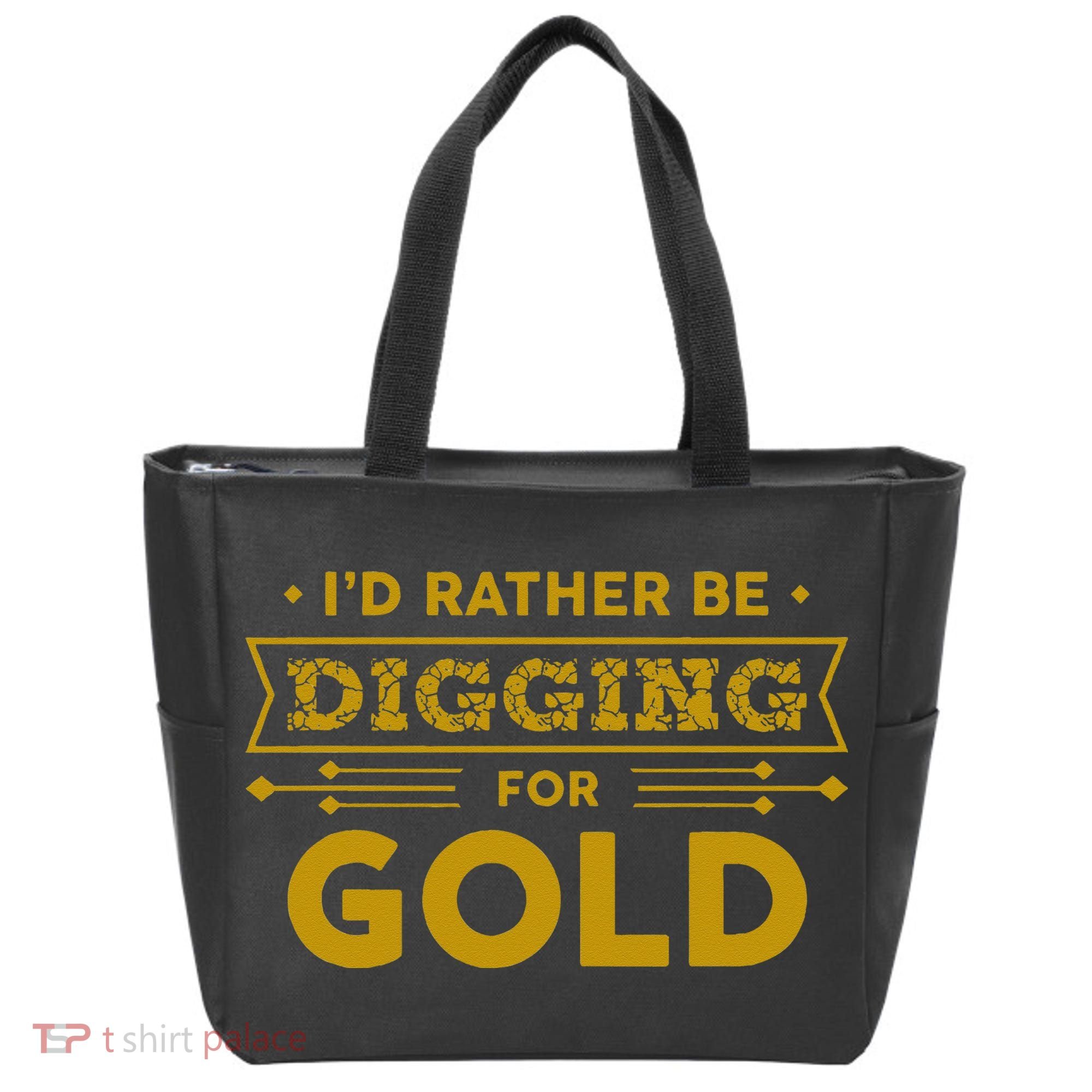 Gold Miner Digger Prospecting Treasure Hunting Tote Bag