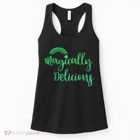 Glitter Magically Delicious Rainbow Shamrock St Patrick's Women's Tank Top thumb 0