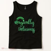 Glitter Magically Delicious Rainbow Shamrock St Patrick's Tank Top thumb 2