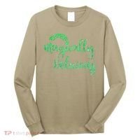 Glitter Magically Delicious Rainbow Shamrock St Patrick's Long Sleeve Shirt thumb 0