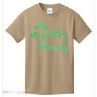 Glitter Magically Delicious Rainbow Shamrock St Patrick's Kids T-Shirt thumb 0