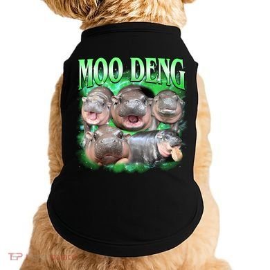 Green Moo Deng Meme Hippo Doggie Tank
