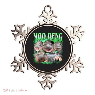 Green Moo Deng Meme Hippo Ornament