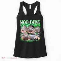 Green Moo Deng Meme Hippo Women's Tank Top thumb 0