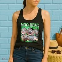 Green Moo Deng Meme Hippo Women's Tank Top thumb 2