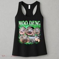 Green Moo Deng Meme Hippo Women's Tank Top thumb 3
