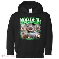 Green Moo Deng Meme Hippo Toddler Hoodie thumb 0