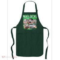 Green Moo Deng Meme Hippo Apron thumb 0