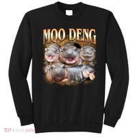 Gold Moo Deng Meme Hippo Funny Sweatshirt thumb 0